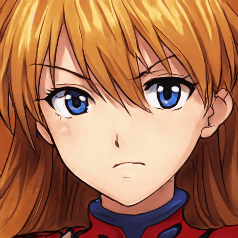 Hand-selected StyleGAN sample from Asuka Souryuu Langley-finetuned StyleGAN