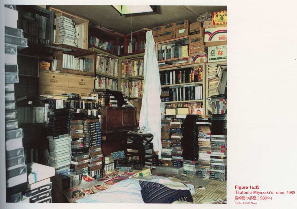 Caption bottom right: · Figure 1a.35 · Tsutomu Miyazaki’s room, 1989