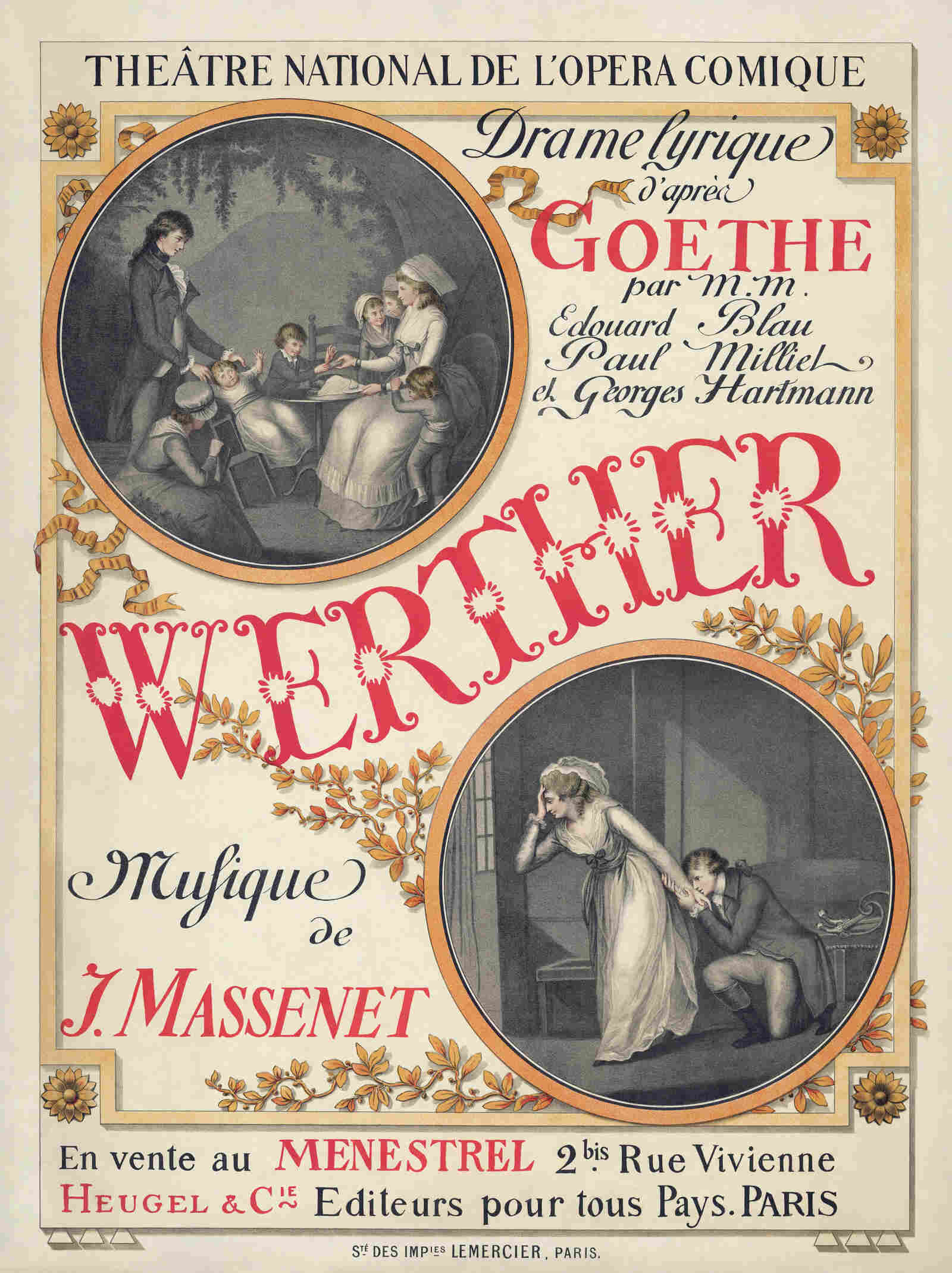 “Grasset poster for 1893132ya French premiere of Werther”